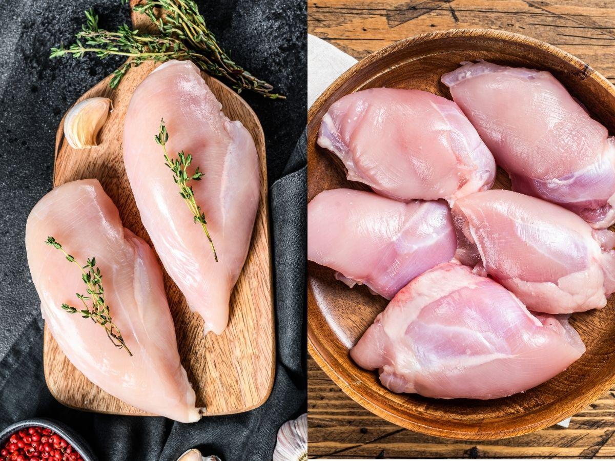 تفاوت ران و سینه مرغ از نظر پروتئین و کالری چیست؟