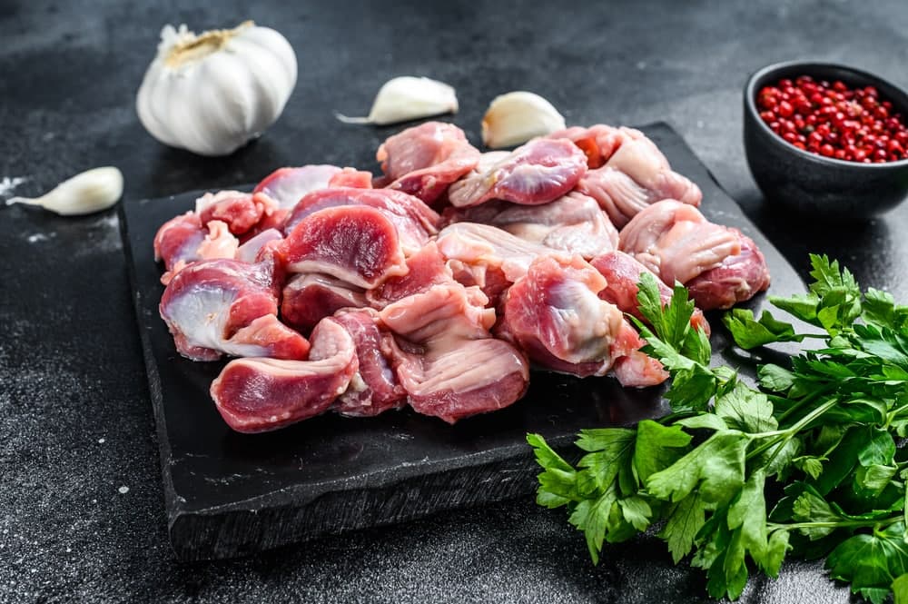 سنگدان مرغ برای رژیم کاهش وزن